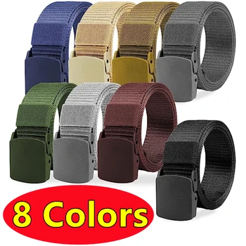 8 Farben Männer Weibliche Gürtel Militär Nylon Verstellbarer Gürtel Outdoor Reise Taktischer Taillengürtel