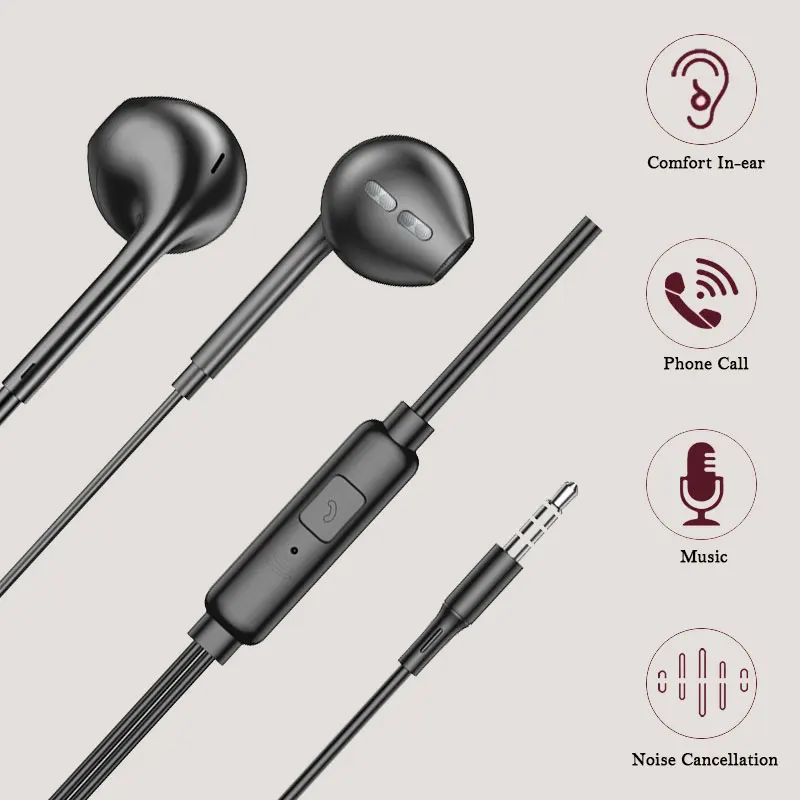 3,5-mm-Kopfhörer mit Kabel, In-Ear-Headset, kabelgebundene – Bild 3