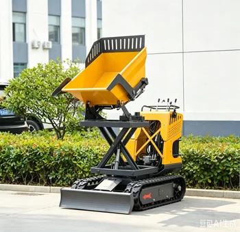 2026 Mini-Raupendumper 500kg Gummiketten-Kleindumper für Landwirtschaft Bau Transport Anpassbar