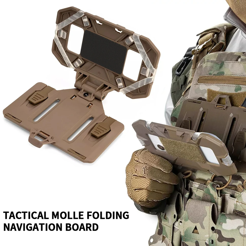 Taktischer MOLLE-Telefonhalter, faltbares Navigationsbrett