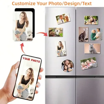 Personalisierte individuelle Foto-Kühlschrankmagnete, weiche magnetische Farbsublimations-Kühlschrankmagnete