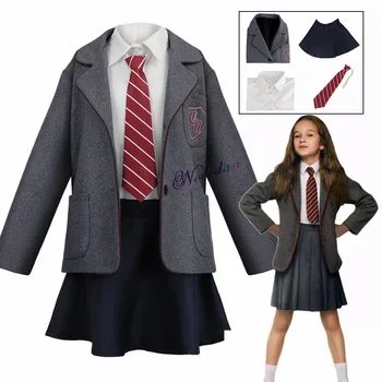 Film Matilda Cosplay Kostüm Schuluniform Mantel Rock Krawatte Roald Dahls Matilda das Musical Kostüm Anzug