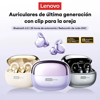 Lenovo LE302 Kabelloses Bluetooth 6.0-Headset, lange Akkulaufzeit, Sport-Ohrclip-Kopfhörer