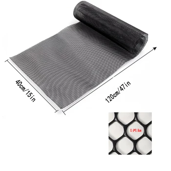 Universal Auto Grill Mesh Aluminium Legierung Auto Grille Einsatz Stoßstange Rautenförmige Loch Mesh 120*40 cm
