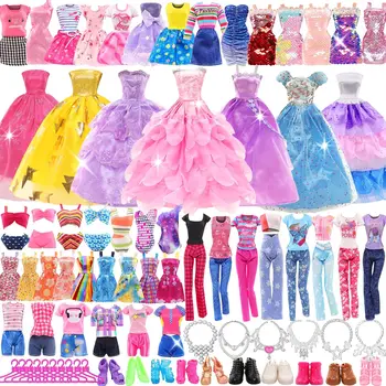 11,5-Zoll-Puppenkleidungsset = 2 Hochzeitskleider, 2 Oberteile, 2 Hosen, 2 Kleider, 2 Badeanzüge, 5 (45 Stück)