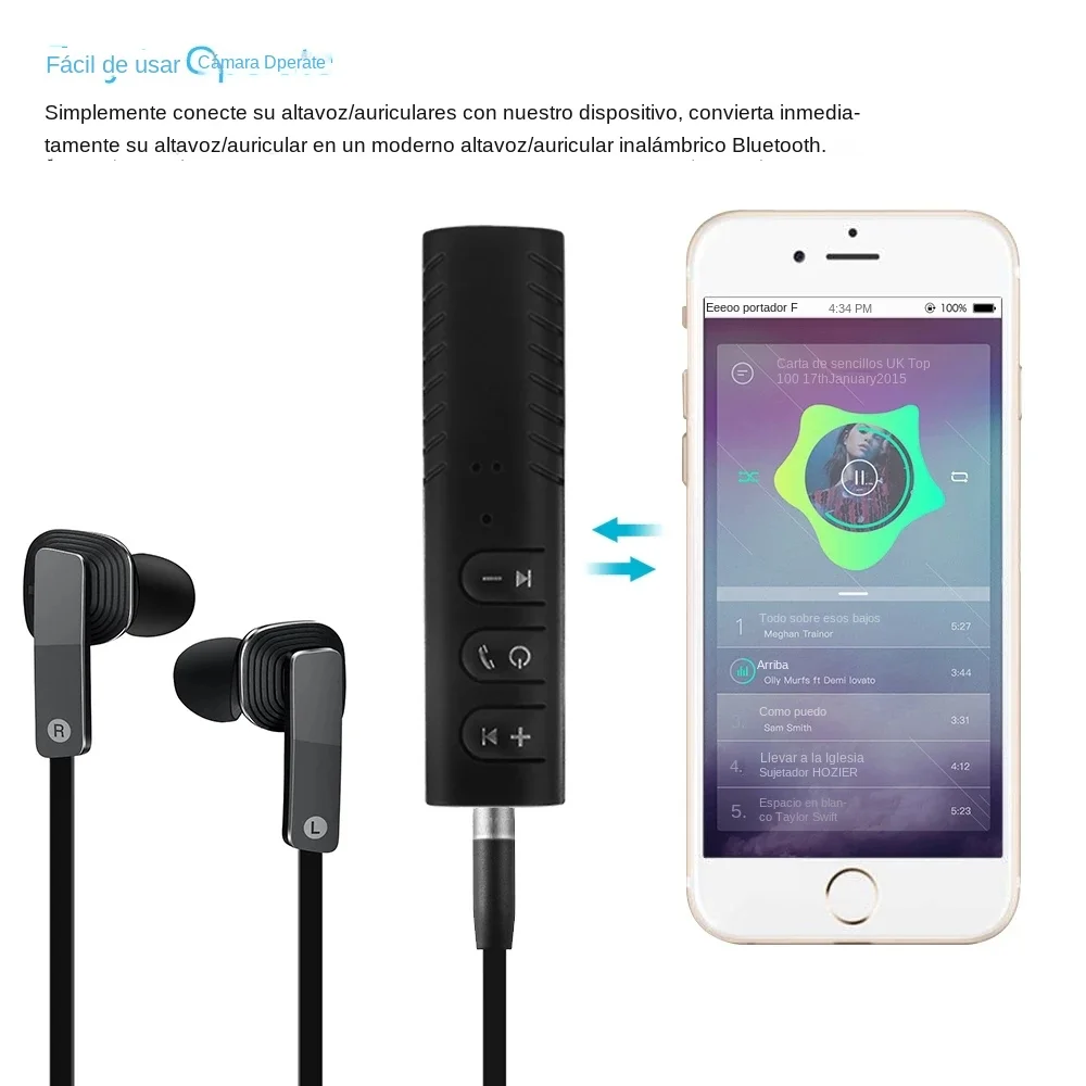 2-in-1-Auto-Wireless-Bluetooth-Empfänger 3,5 mm Klinke AUX – Bild 2