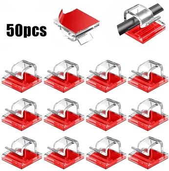 Kabel-Organizer-Clips Kabel-Management-Kabel-Manager-Kabel-Halter (50 Stück)