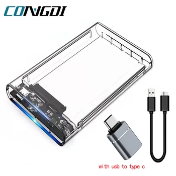 USB 3.0 HDD-Gehäuse, 2,5-Zoll-SATA-SSD-Festplattengehäuse mit 5 Gbit/s Übertragungsgeschwindigkeit, mobiles