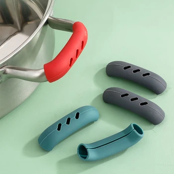 Silikon Pan Griff Abdeckung Wärmedämmung Unterstützen Griff Halter Grip Hülse Küche Gadgets (2 Stück)