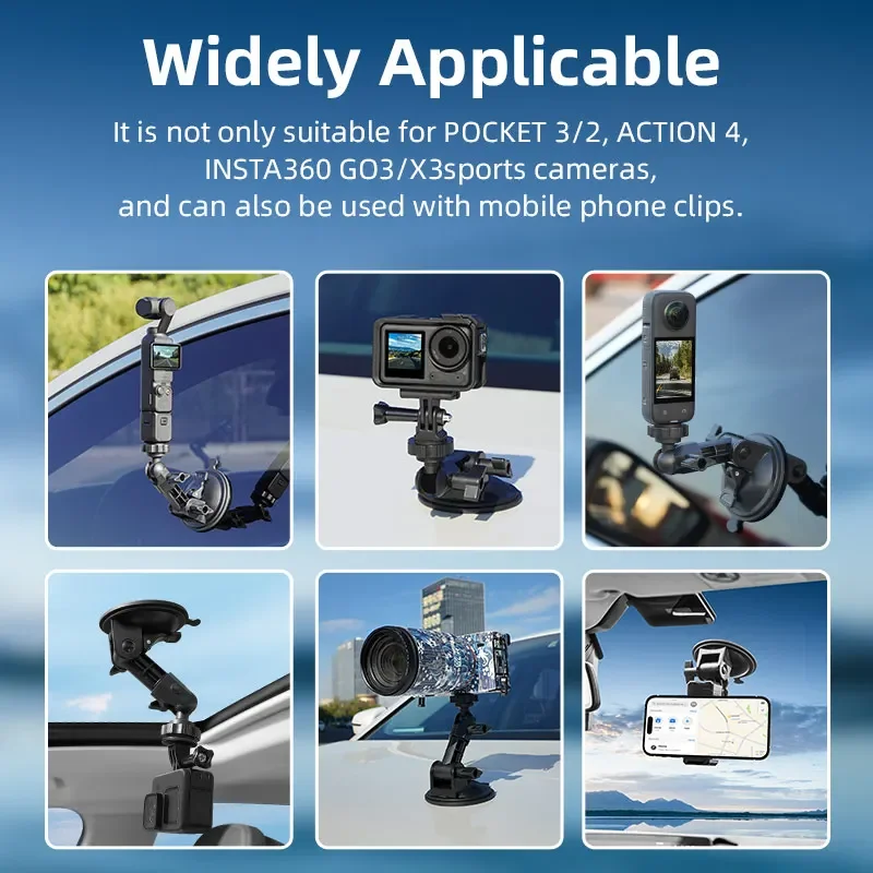Für DJI OSMO Pocket 3 4 Kamera Autohalterung Adapter Saugnapf – Bild 5