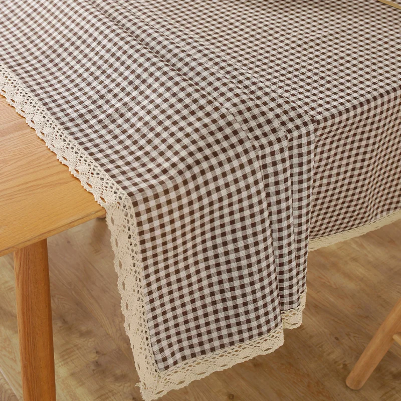Kaffeegitter-Tischdecke im nordischen minimalistischen Stil – Bild 6