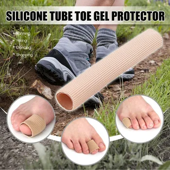 Silikons ch lauch Zehen gel Protektor Abdeckung Finger & Toe's Stoff Gel Bandage Einlegesohlen Hühner augen