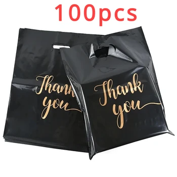 Thanksgiving-Geschenktüten, schwarzes Produkt, Einkaufstasche, Süßigkeiten, Geschenkverpackung (100 Stück)