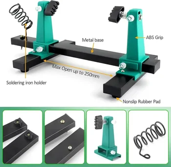 Metall 360° ° Rotation Einstellbare PCB Halter Jig Löten Ständer Klemme Reparatur Werkzeug für Platine Montage