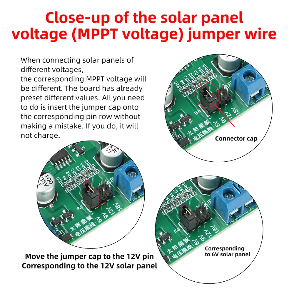 5-18V MPPT Solar-Lademodul 2,5A 10-30W Solar-Controller-Board – Bild 4