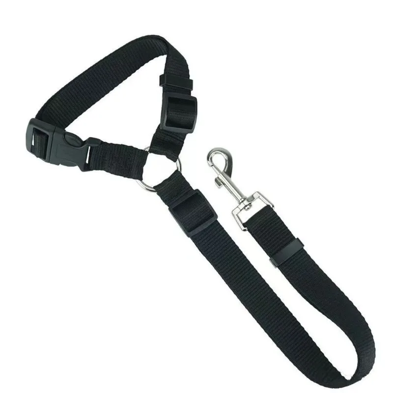 Einfarbig Zwei-in-one Haustier Auto Sitz Gürtel Nylon Blei – Bild 3