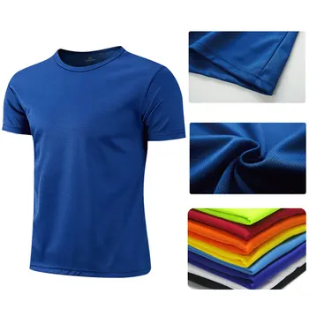 Männer Frauen Quick Dry Kurzarm Sport T Shirt Gym Trikots Fitness Shirt Trainer Lauf T-Shirt Teenager