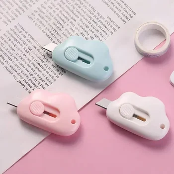 Mini Cloud Kawaii Allzweckmesser, tragbar, auspacken, Express-Papierschneider, für Studenten, Schule, Büro