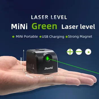 Mini-Laser-Horizontal-Golfhilfegerät für Innenräume mit extrem starkem grünem/rotem Laserstrahl, tragbar