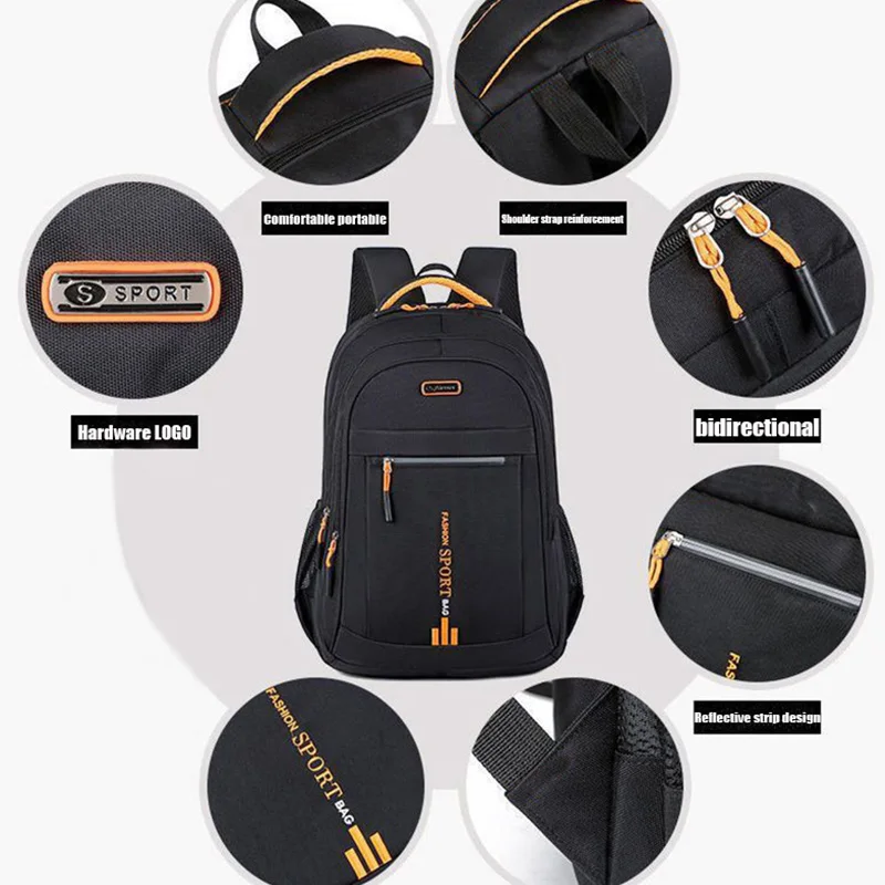 Unisex-Rucksack mit großem Fassungsvermögen, Laptoptasche für – Bild 2