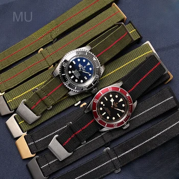Verschleißfestes elastisches Nylon-Uhrenarmband für Rolex Water Ghost Tudor Series 60er Jahre Französisches