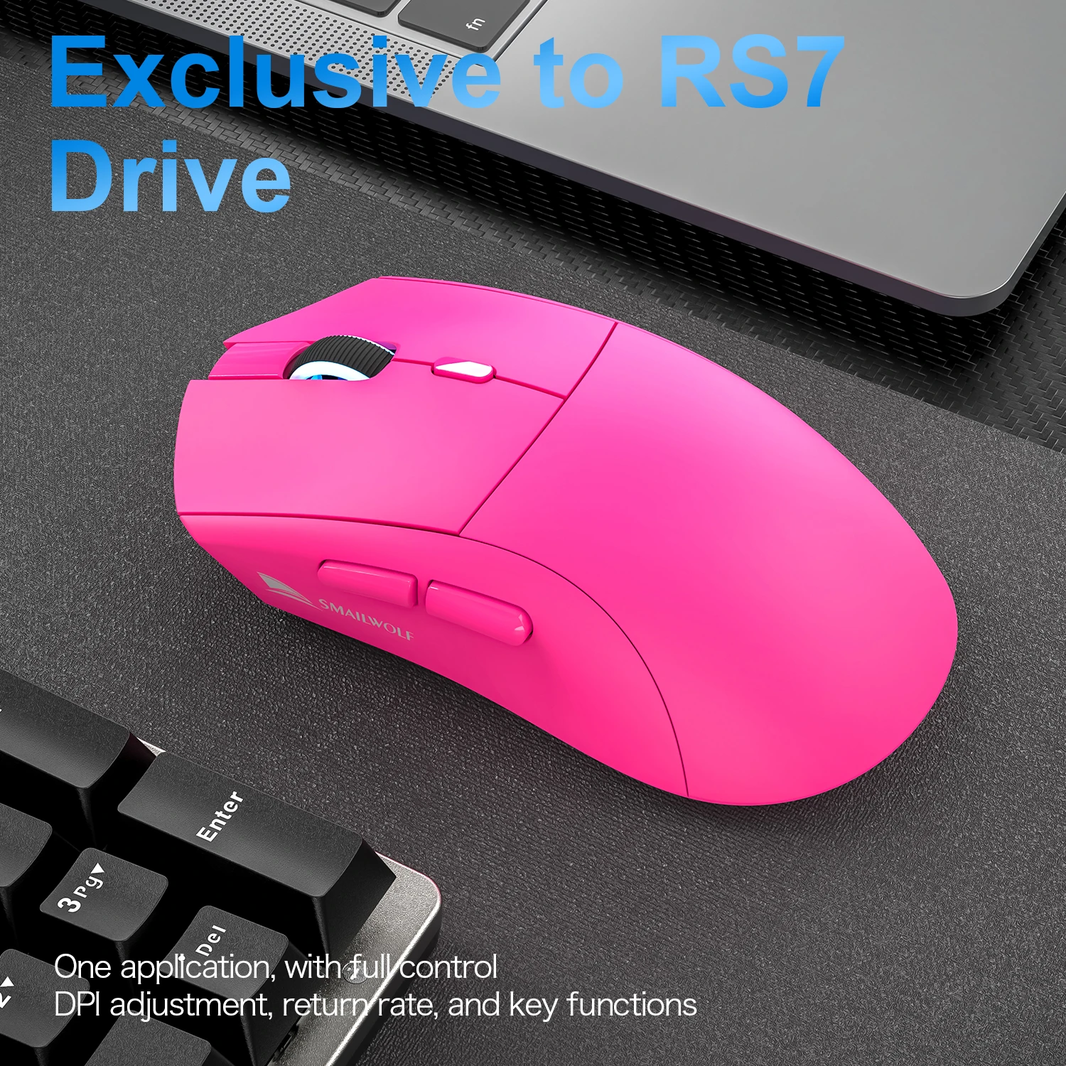 SMAILWOLF RS7 Bluetooth kabellose Gaming-Maus PAW3311 – Bild 5