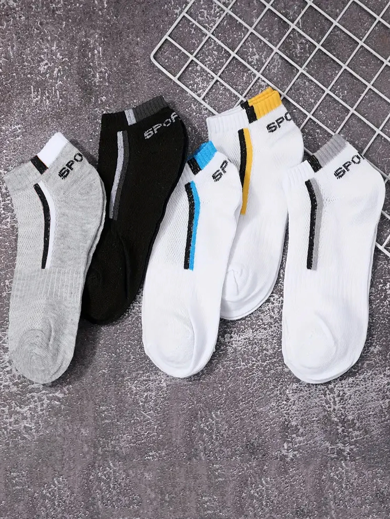 30Pairs Männer Socken Mesh Atmungsaktive Kurze Casual Socken – Bild 3