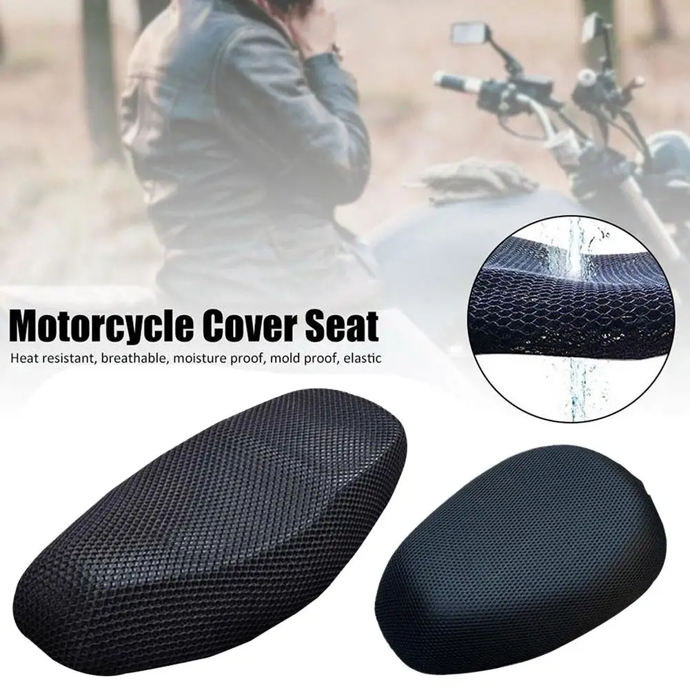 Motorrad 3D Mesh Stoff Anti-skid Pad Roller Sitz Abdeckung – Bild 4