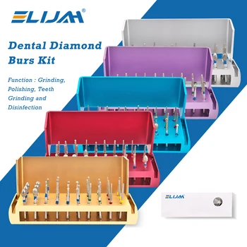 ELIJAH 30 Teile/satz Dental Diamant Bohrer Aluminium Bohrer Sterilisation Block Dental Krankenhaus Werkzeug