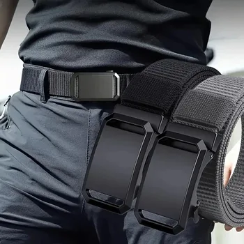 Gürtel mit automatischer Schnalle, Canvas, taktische Arbeitskleidung, lässiger