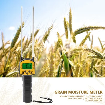 Getreidefeuchtigkeitsmesser SMART SENSOR AR991 Digitaler LCD-Getreidefeuchtigkeitsmesser für Weizen, Mais