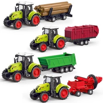 Bauernhof Traktor LKW Traktor Trägheit Auto Transport Pulverisierer Modell Baby Auto Junge Spielzeug Technik