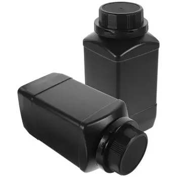 1000ml Weithalsflaschen aus Glas, Laborbehälter für Reagenzien, Chemikalienproben (2 Stück)