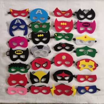 Superhelden-Masken Cosplay Weihnachten Halloween Karneval Party-Requisiten Geburtstag Filz Maskerade