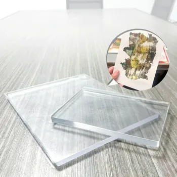 Transparente Gel Druck Platte Silikon Gel Presse Einmalerei Gel Platte Wiederverwendbare Gel Kunst Klar Platte