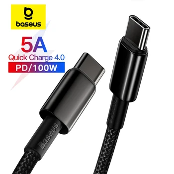 Baseus 100w typ c kabel für iphone 15 usb c pd schnell ladekabel ladegerät kabel für macbook samsung xiaomi