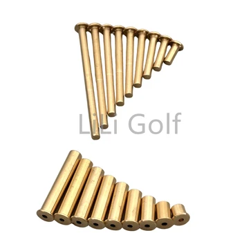 Golf Club Gewicht Kopf Zubehör Welle Stecker Montage Kits Kupfer Nagel Messing Schaukel (10 Stück)