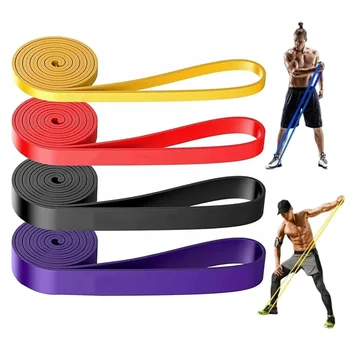 Hochziehbare Widerstandsbänder, 4 Stufen, robuste Übungsbänder für Muskeltraining, Yoga, Calisthenics