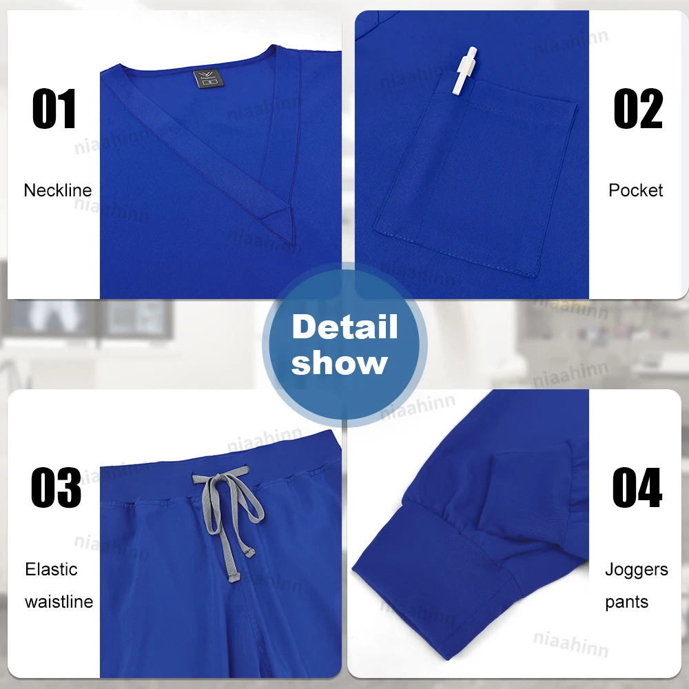 Scrubs Männer Frauen Großhandel Scrubs Uniformen Medizinische – Bild 6