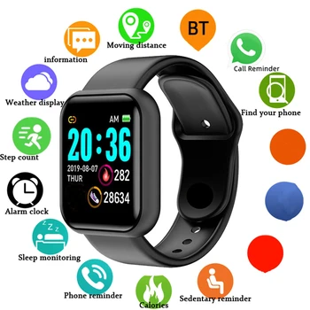 Männer Smart Uhren Farbe Bildschirm Bluetooth Frau Fitness Sport Armband Gesundheit Schlaf Monitor