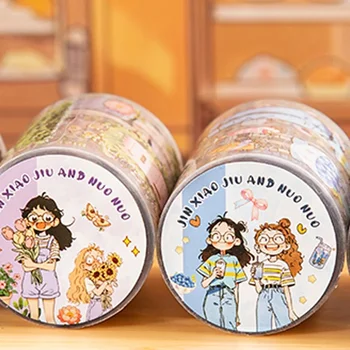 Mr Paper Washi Tape Kawaii 1 Rolle Charakter-Landschaft PET-Aufkleber DIY-Dekoration für Tagebuch