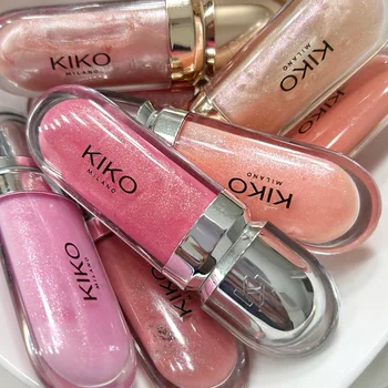 Kiko 3D Spiegel-Lipgloss Wasserfest Nicht Verblassend und Nicht Klebend Sanfte Bohnenpaste-Farbe Fein Glänzend
