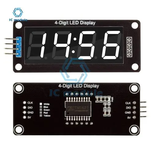 TM1637 0.56 "4 Bit LED Digital Rohr Display 7 Segmente – Bild 2