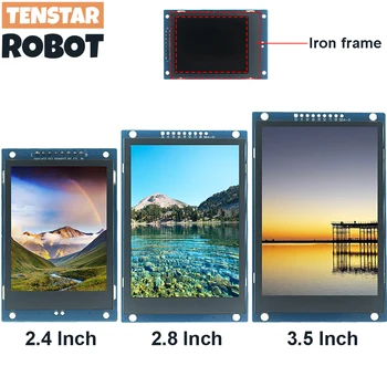 TENSTAR ROBO 2,4 / 2,8 / 3,5 Zoll 240x320 320x480 SPI TFT Serial Port Modul 5V/3,3V PCB Adapter