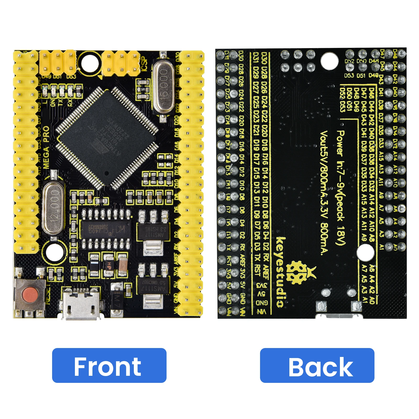 Keyestudio Mega PRO 2560 Board, ATmega2560-16AU, für Arduino – Bild 5