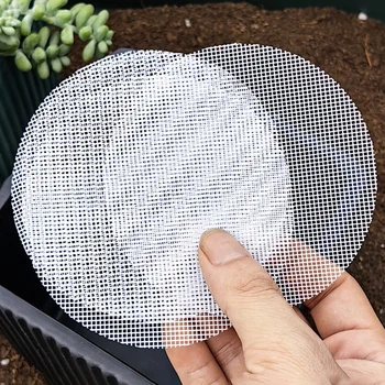 Bonsai Werkzeug Topf Mesh Blatt Loch Blumentopf Unten Net Schädlingsbekämpfung Verhindern Boden (20 Stück)