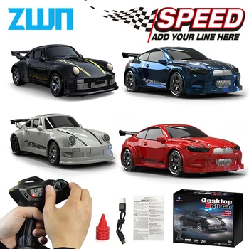 KF20 1/64 Hochgeschwindigkeits-Drift-RC-Auto 2,4G 4WD Ferngesteuertes Desktop-Mini-GTR-Rennmodell für Jungen