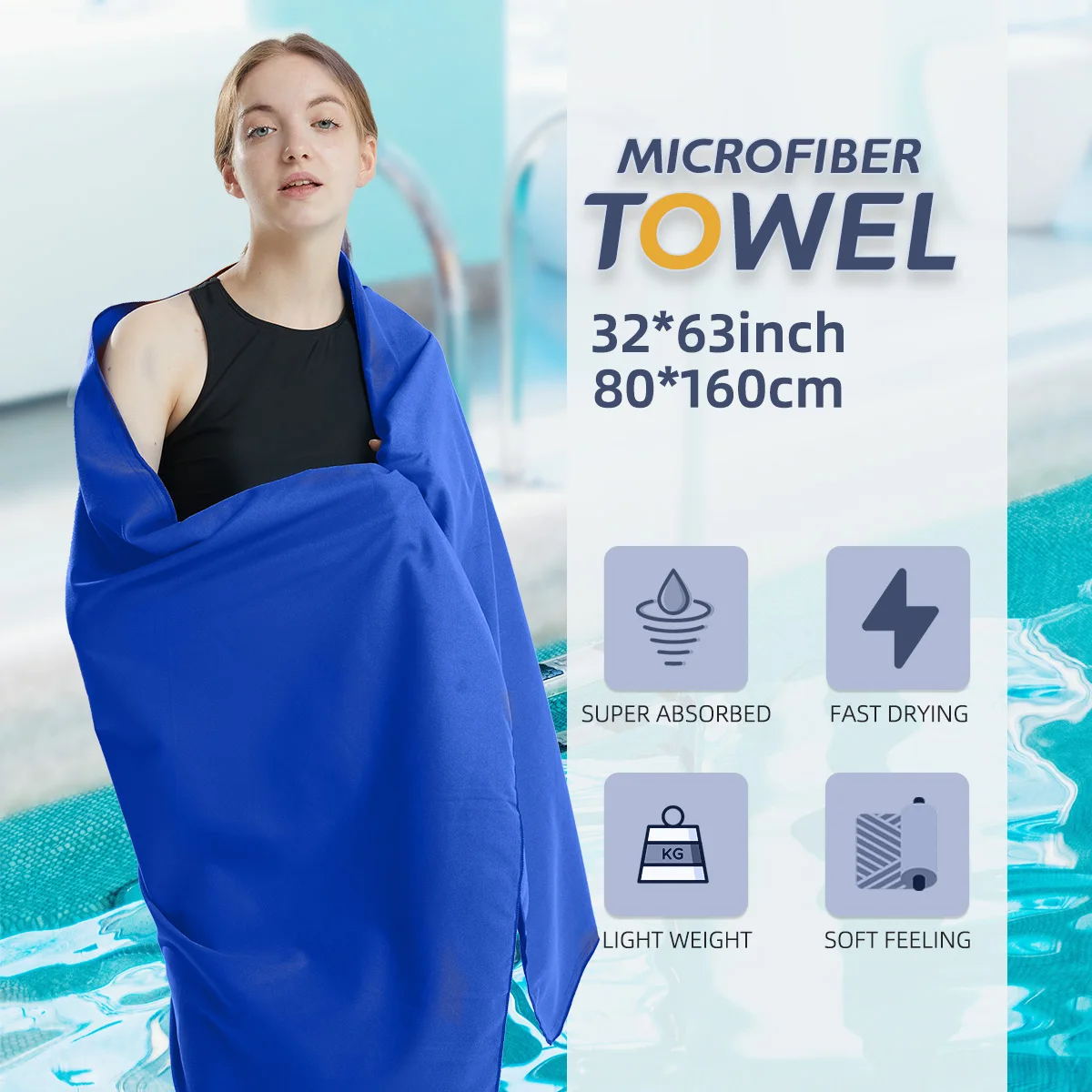 Mikro faser tuch schnell trocknendes Handtuch Reise tuch