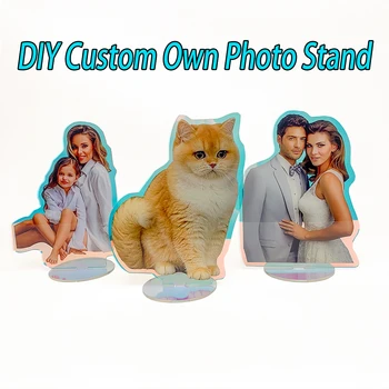 Personalisierter individueller Acrylständer, transparenter Charm-Druck, holografisches persönliches Foto