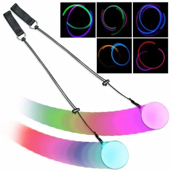 Bauchtanzzubehör LED POI Ball verstellbarer RGB Wurfball Bühnenaufführungs-Requisiten für Kinder